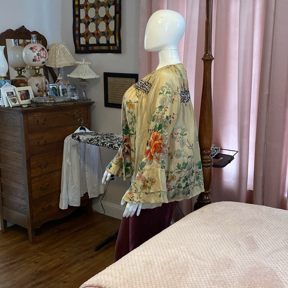 Johnny Was XL silk top, blouse - Picture 4 of 8